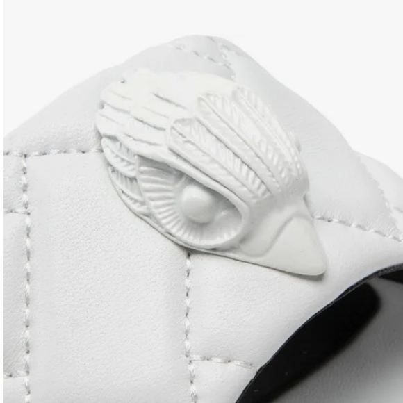 Kurt Geiger Kensington Flat Slide Sandal White - Picture 5 of 12